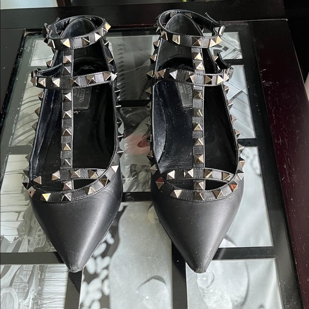 Valentino Black Studded Heels